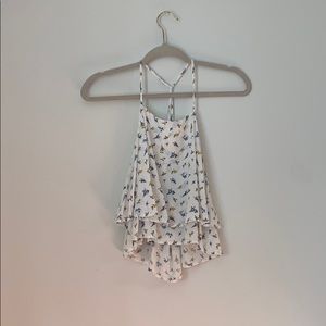 Floral print crop top